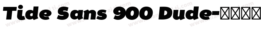 Tide Sans 900 Dude字体转换